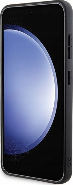 Futrollë BMW Genuine Leather Carbon për Samsung Galaxy S24 6.2", lëkurë origjinale, e zezë