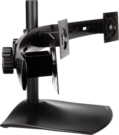 Stand tavoline për 3 monitorë Ergotron DS100, deri 21", i zi