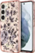 Kapak telefoni Guess GUHCS23SHCFWSP, Samsung Galaxy S23, hardcase Flower Collection, rozë me lule