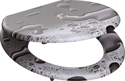 Kapak WC SCHÜTTE Greysteel, MDF, efekt çelik gri