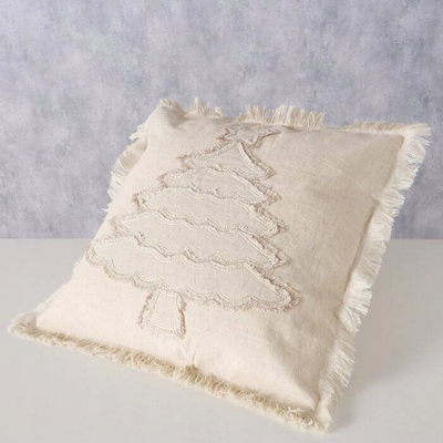 Jastëk dekor Boltze Home Softly, 50x50cm, pambuk, bezhë