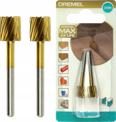 Глава за сечење Дремел Макс 115DM, 7.8mm, сет 2 парчиња, златна