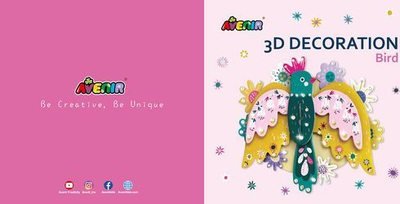 Set kreativ dekorime 3D Avenir, zogj