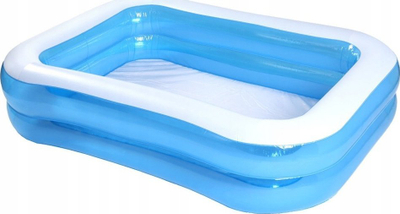 Pishinë familjare e fryrë Cool &amp; Fun, 2 unaza, blu