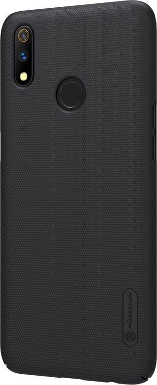 Mbështjellës telefoni Nillkin Super Frosted Shield, për Realme 3 Pro Realme X Lite, polikarbonat, i zi