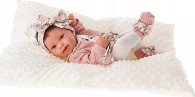 Кукла бебе Антонио Хуан 5036 Пипа, 42cm, тело од винил, розова