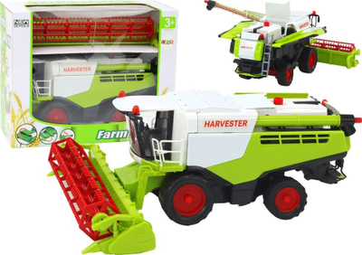 Lodër kombajnë LEAN Toys Harvester, me pjesë që lëvizin, për kalamaj 3+, jeshile