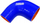 Reduktim silikoni 90° TurboWorks Pro Blue, 70-102mm, blu