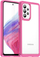 Mbrojtëse telefoni Hurtel Outer Space për Samsung Galaxy A53 5G, hibride TPU PC, transparente, rozë