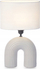 Lampë tavoline Giftdecor Bridge, qeramike, 41 cm, e bardhë
