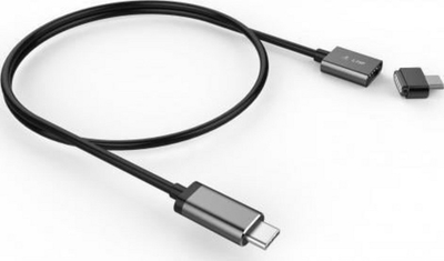 Kabllo USB LMP USB C në USB C, magnetik, 1.8m, gri hapur