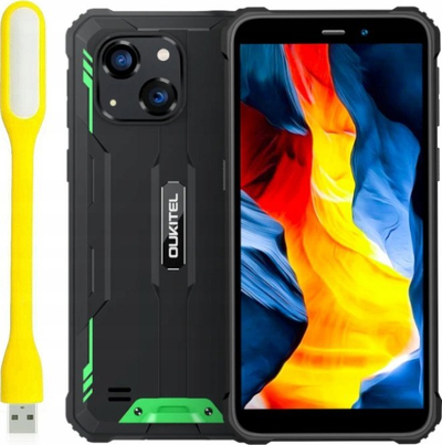 Telefoni i fortë Oukitel WP G2, 6", 4/64GB, 6300mAh, i zi