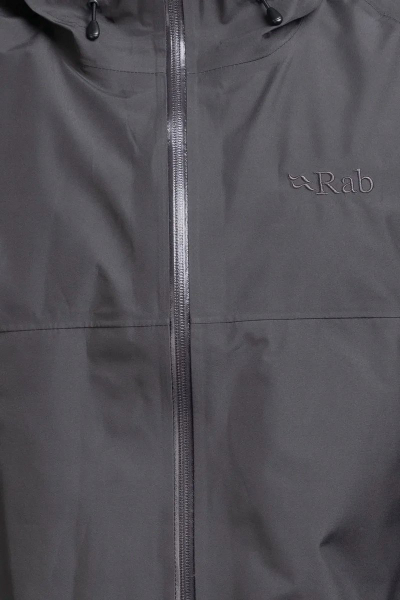 Јакна за дожд Rab Namche Paclite, GORE TEX, прилагодлива капа, темно сива