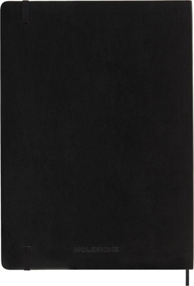 Fletore Moleskine Classic me kapak të butë, A4, faqe me rrjeta, e zezë