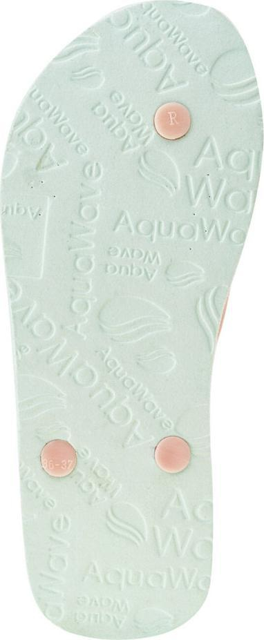 Sanda flip flop për goca Aquawave Rachel, EVA, me dizajn tropikal, jeshile me rozë