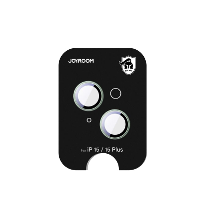 Mbrojtës kamere Joyroom JR-MFY0252, xham Corning, për iPhone 15 15 Plus, jeshile e çelët