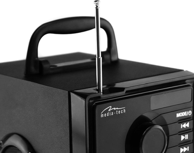 KFol Media-Tech MT3179 Boombox Silver, 15W, Bluetooth 5.1, e zezë
