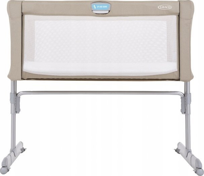 Djep pran’ shtratit Graco Sweet2Sleep, me dyshek, gri