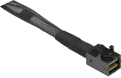 Kabllo Inter-Tech SFF-8654 8i në 2x SFF-8643, 24 Gbit/s, i zi