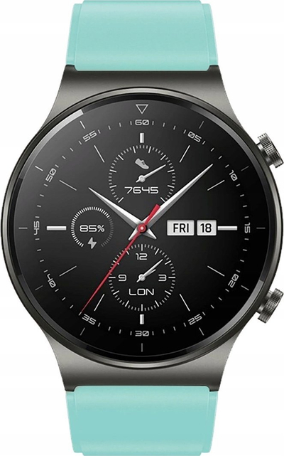 Rrip ore silikoni për Huawei Watch GT 46mm, silikon, jeshile e çelët