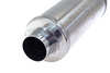 Qetësues sportiv qendror TurboWorks, 2.5", 300mm, çelik inox argjendtë