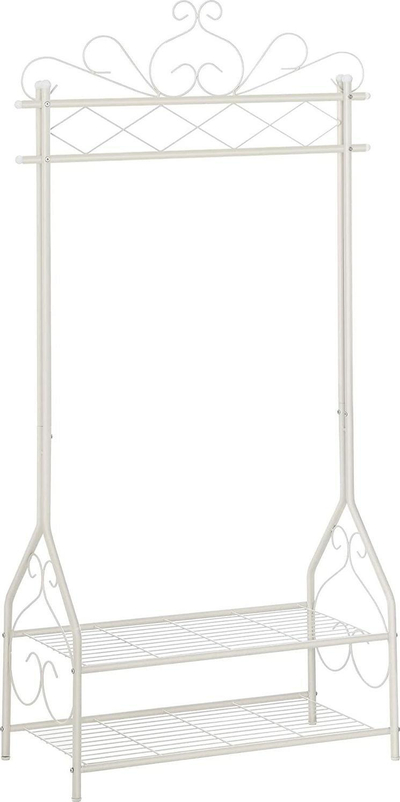 Stendë rrobash SONGMICS Vintage, metal, 92 x 41 x 173 cm, e kremtë