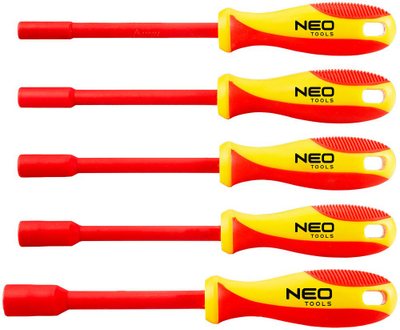 Set kaçavidash për arra Neo Insulated, 5 copë, i kuq