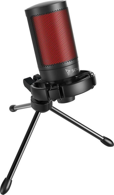 Mikrofon gaming Savio Sonar Pro, kardioid, USB, i zi