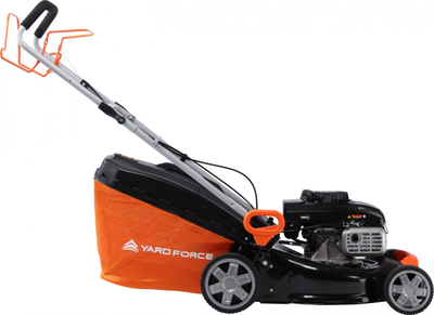Kositëse me benzinë Yard Force YF GMA46, motor 150 cm³, vetëlëvizëse, portokalli e zezë