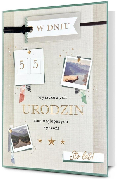 Kartolinë ditëlindjeje Pan Dragon B6, me numra që i ndërron, me zarf, shumëngjyrëshe