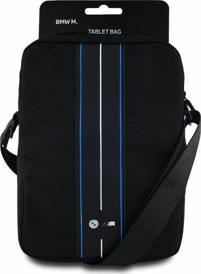 Çantë tableti BMW BMTB8COMPVSKL, për tablet deri 8\", najlon, e zezë me vija blu