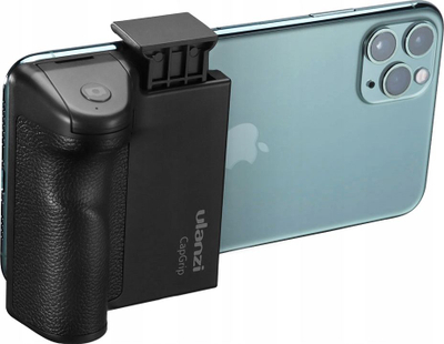 Dorezë fotografimi Ulanzi CapGrip me Bluetooth, për telefona 4.5–6\", e zezë