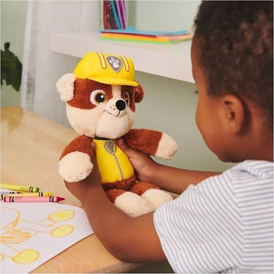 Lodër pelushi Paw Patrol Rubble Take Along, 33cm, e verdhë