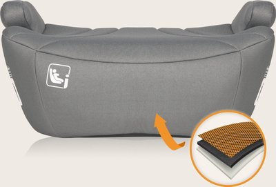 Sedilje makine për kalamaj Lionelo Luuk I-Size, booster, gri