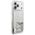 Kapak telefoni Guess Liquid Glitter Charms GUHCP17XGLHFLSI, për iPhone 17 Pro Max, transparent me shkëlqim, ngjyrë argjendi
