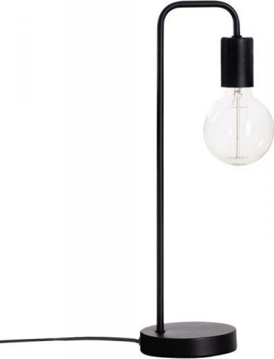 Lampë tavoline Keli, 45 cm, çelik inox, e zezë
