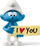Figurë Schleich Smurf me tabelë, mini për koleksion, dekor, shumëngjyrëshe