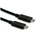 Kabllo USB Roline USB 3.2 Gen 2, USB C në USB C, 1m, 100W, e zezë