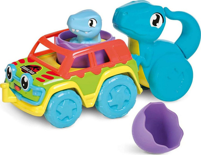 Lodër makinë me dinosaurë Tomy Jurassic World, me vezë surprizë, shumëngjyrëshe