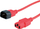 Kabllo Value ROLINE C14 - C13, IEC 320, 0.8 m, e kuqe