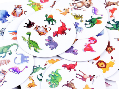 Loja memorie Game Observation Find a Pair Dinosaurs, 30 letra, për kalamaj