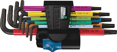 Set çelësa Torx Wera 967 SL/9, 9 copë, T8–T40