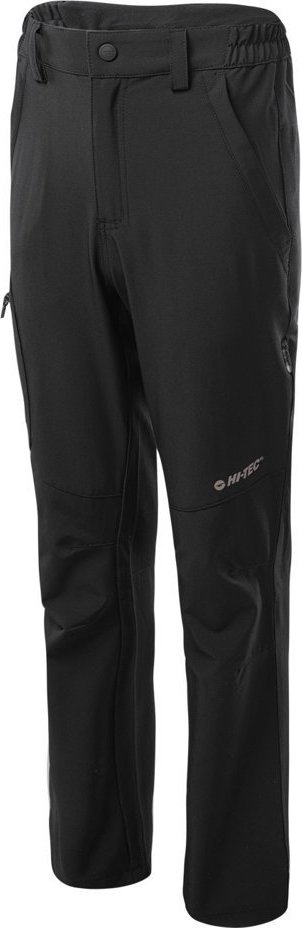 Pantallona hiking për kalamaj Hi-Tec JATUNI JR, softshell, tharje e shpejtë, të zeza