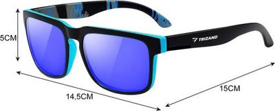 Спортски машки очила за сонце Polarized 18014, поларизирани леќи, UV заштита, црни