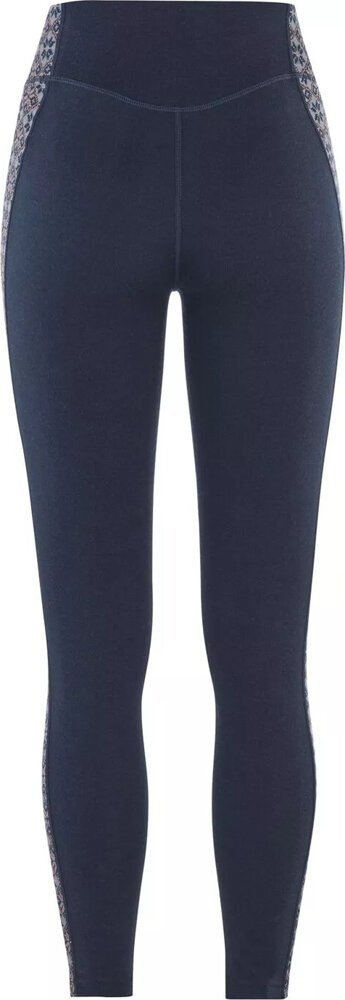 Термоактивни хеланки за жени Kari Traa Rose Light Pant HW, мерино волна, висок струк, сини