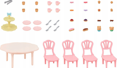 Set lodrash Sylvanian Families Sweets Party, plot me aksesorë, shumëngjyrësh