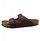 Sandale Birkenstock Arizona Waxy Leather, unisex, lëkurë natyrale, kafe
