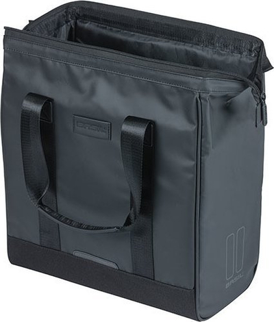 Çantë biçiklete Basil Grand Pannier, 23L, që s’e kap uji, e zezë