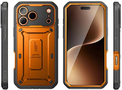 Маска за телефон I Blason GA843439159846, за iPhone 17 Pro Max, со држач, црвена