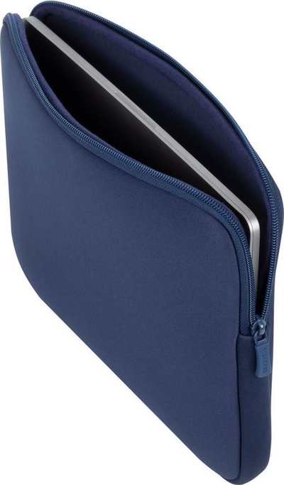Çantë mbrojtëse laptopi RIVACASE, 13", memory foam, e zezë me gri të errët